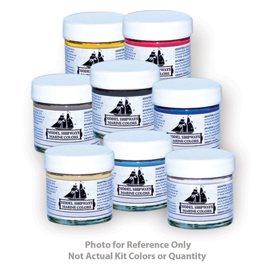 Midwest 966 Grand Banks Dory Acrylic Paint Set - 6 x 1oz. Bottles