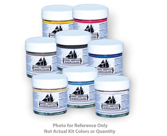 Midwest 991 Maine Lobster Boat Paint Set - 7 x 1oz.Bottles