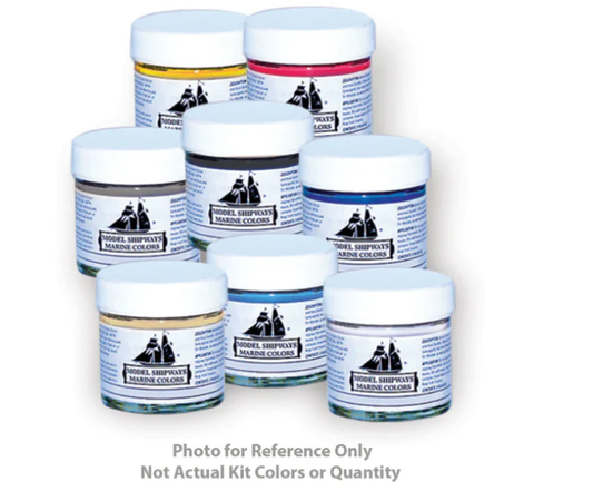 Dusek Mamoli MV43 Puritan  Acrylic Paint Set - 7 x 1oz. Botles