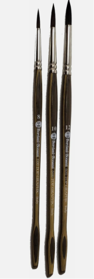 Borciani Bonazzi 600 Series Single Brush Round Wood No. 4