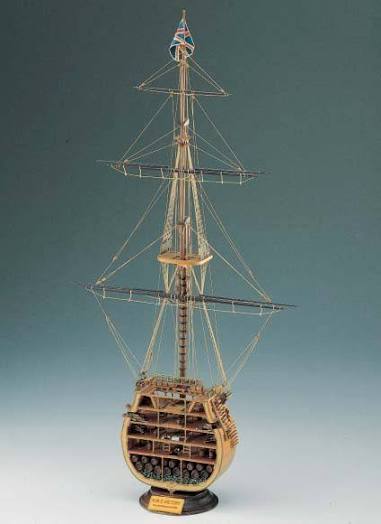 Corel - SM24 VICTORY CROSS SECTION 1:98 SCALE - Wooden Ship Model Kit