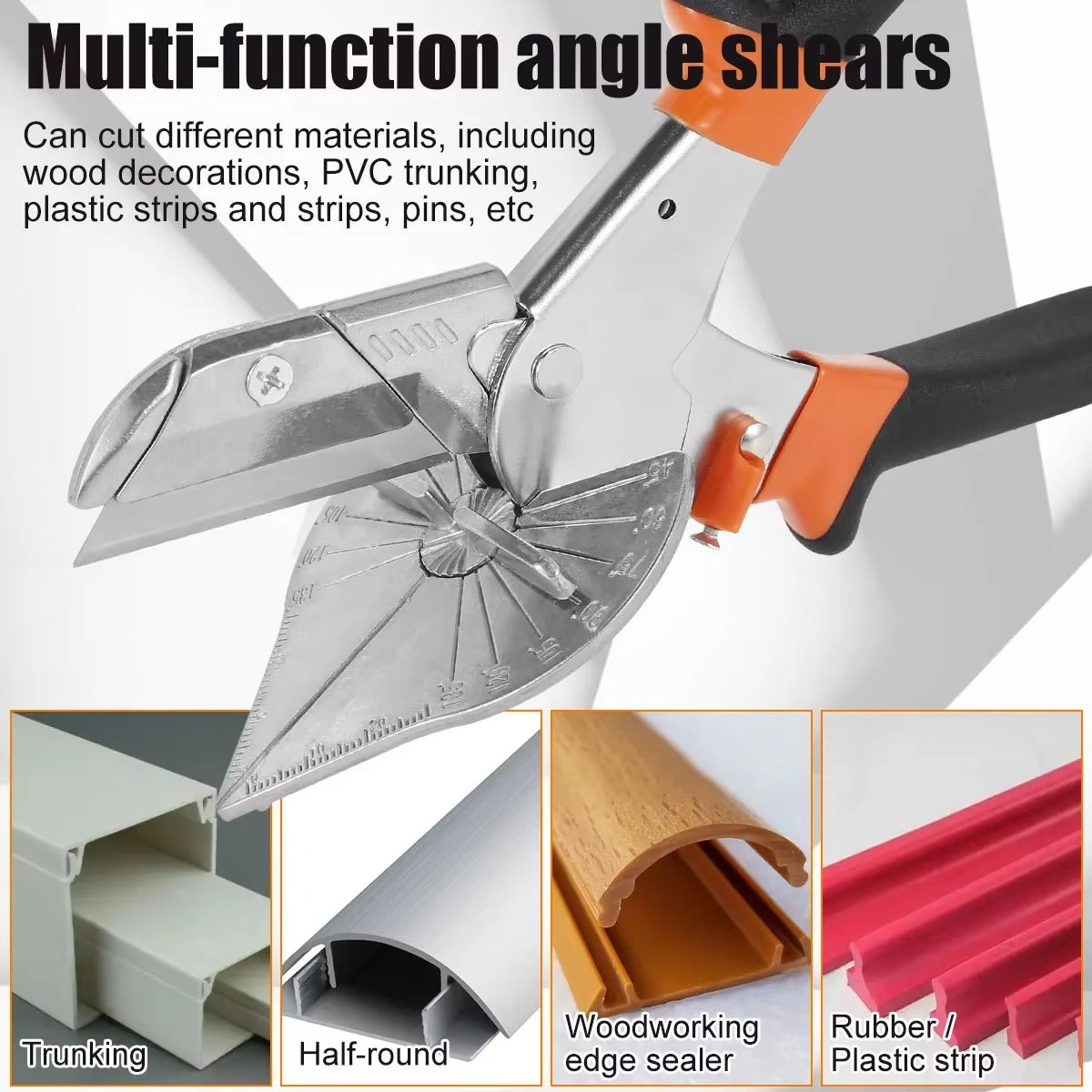 Adjustable Miter Shears for Model Building — 45° to 135°