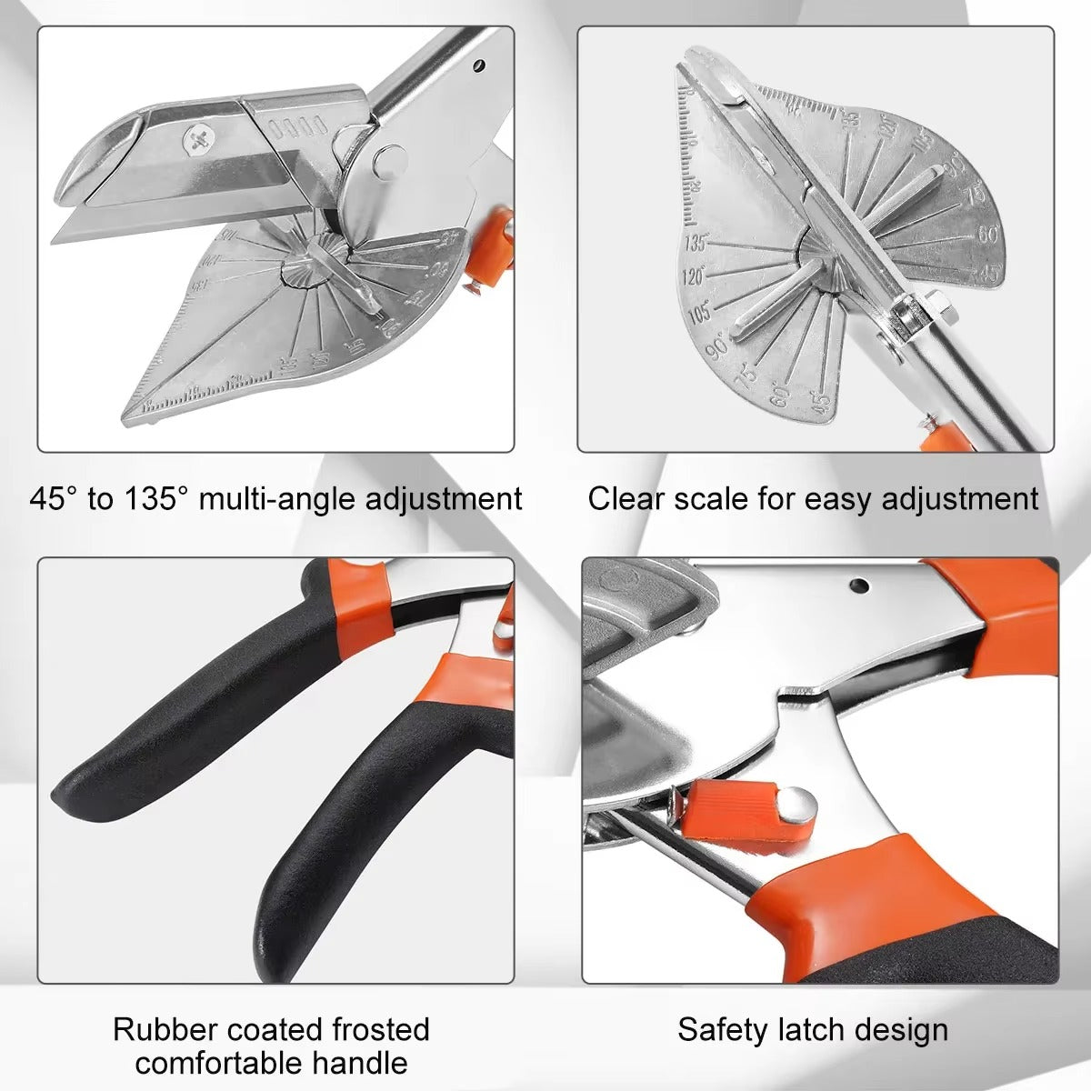 Adjustable Miter Shears for Model Building — 45° to 135°