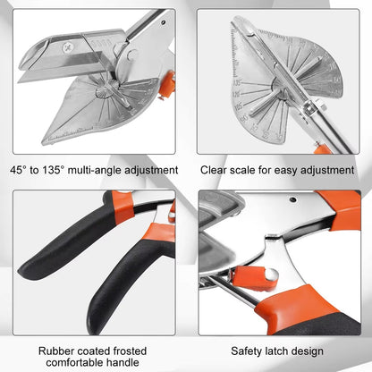 Adjustable Miter Shears for Model Building — 45° to 135°