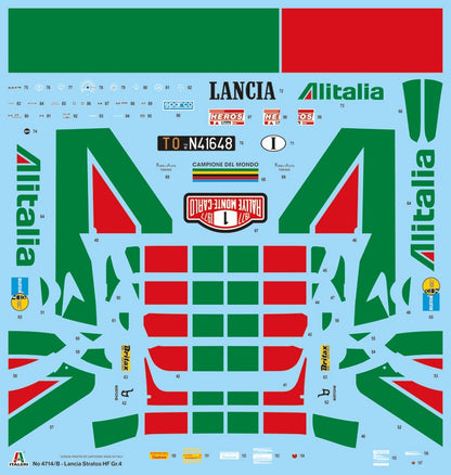 Italeri - Lancia stratos HF Gr.4 Monte Carlo 1977 - Scale 1:12