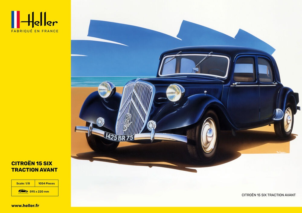 Heller 80799 -  Citroen 15 Six Traction Avant 1:8 Model Kit