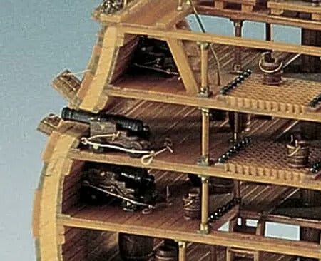 Corel - SM24 VICTORY CROSS SECTION 1:98 SCALE - Wooden Ship Model Kit