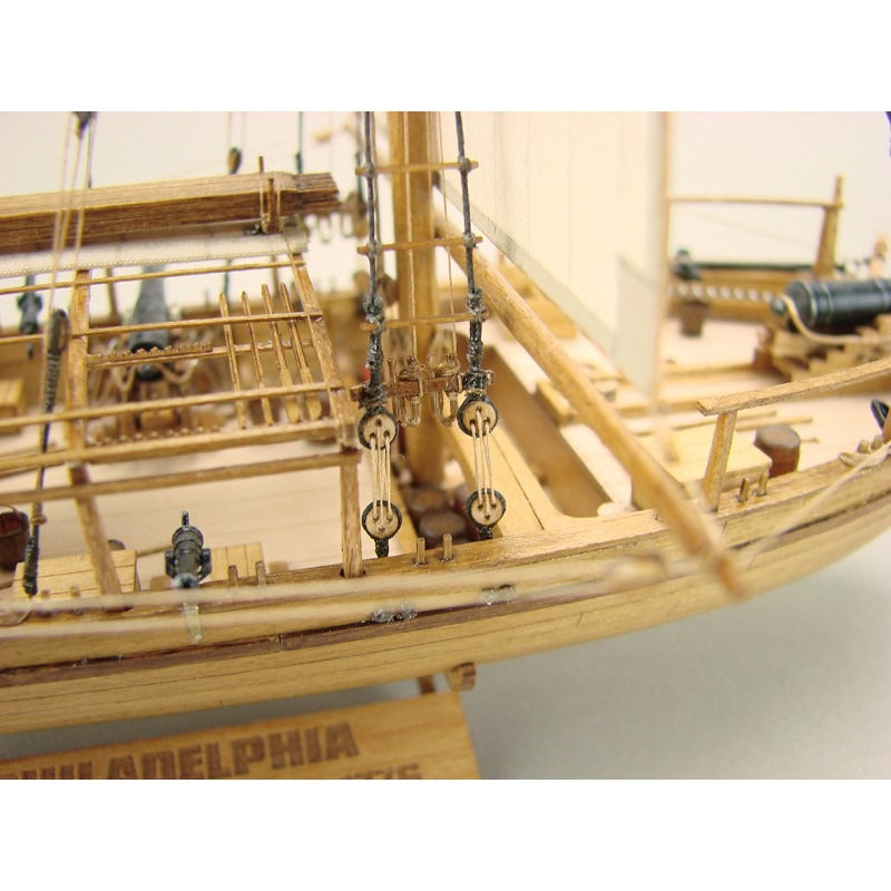 Shipyard Philadelphia American Gunboat 1776 Scale 1:72