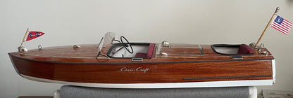 Dumas #1249 CHRIS-CRAFT 1949 Racing Runabout 1:8 Scale - Static Display or R/C Capable
