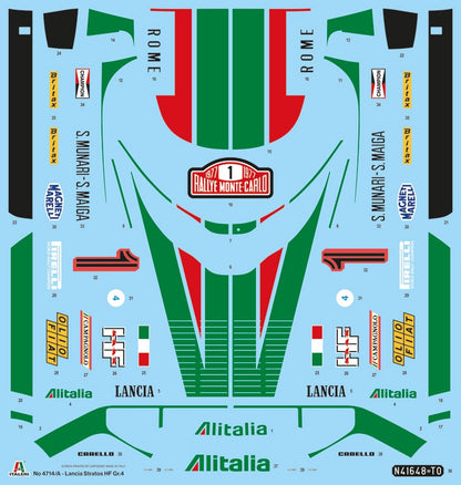 Italeri - Lancia stratos HF Gr.4 Monte Carlo 1977 - Scale 1:12
