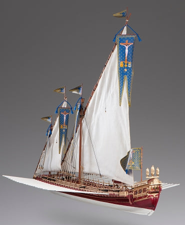 Dusek-Mamoli - D015 La Real - Plank-On-Bulkhead Wood Ship Model Kit - 1:72 Scale - 795 mm (32") Long