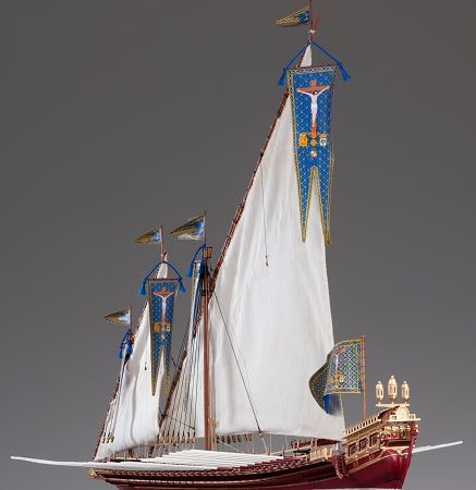Dusek-Mamoli - D015 La Real - Plank-On-Bulkhead Wood Ship Model Kit - 1:72 Scale - 795 mm (32") Long