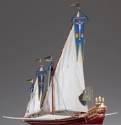 Dusek-Mamoli - D015 La Real - Plank-On-Bulkhead Wood Ship Model Kit - 1:72 Scale - 795 mm (32") Long