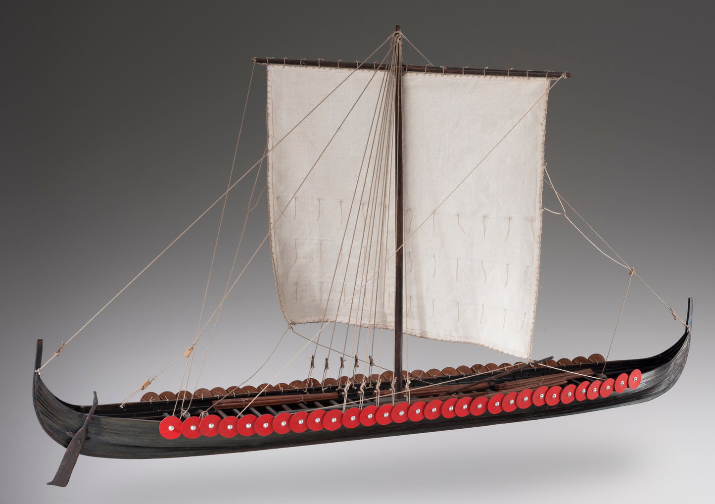 Dusek-Mamoli - D005 Viking Longship - Plank-On-Frame Wood Ship Model Kit - 1:35 Scale - 850 mm (34") Long
