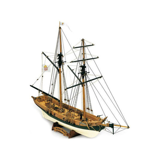 Dusek-Mamoli - Mamoli MV46 - Black Prince - 1:57 Wood Plank-On-Frame Model Ship Kit - 21'' Long