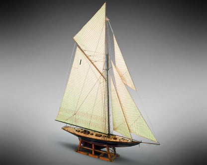 Dusek-Mamoli - Mamoli MV44 Britannia Model Ship Kit - British Regatta Yacht - Scale 1/64 - Length 30 in - Height 36.6 in
