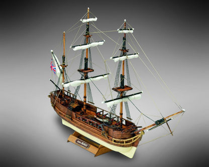 Dusek-Mamoli - Mamoli MM03 HMS Beagle - Wooden model kit with pre-carved hull - Scale 1/121 - Length 350 mm - Height 220 mm