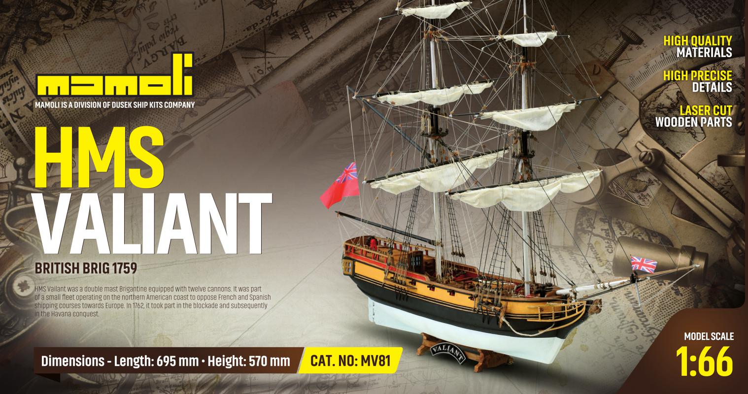Dusek-Mamoli - Mamoli MV81 HMS Valiant Model Ship Kit - British