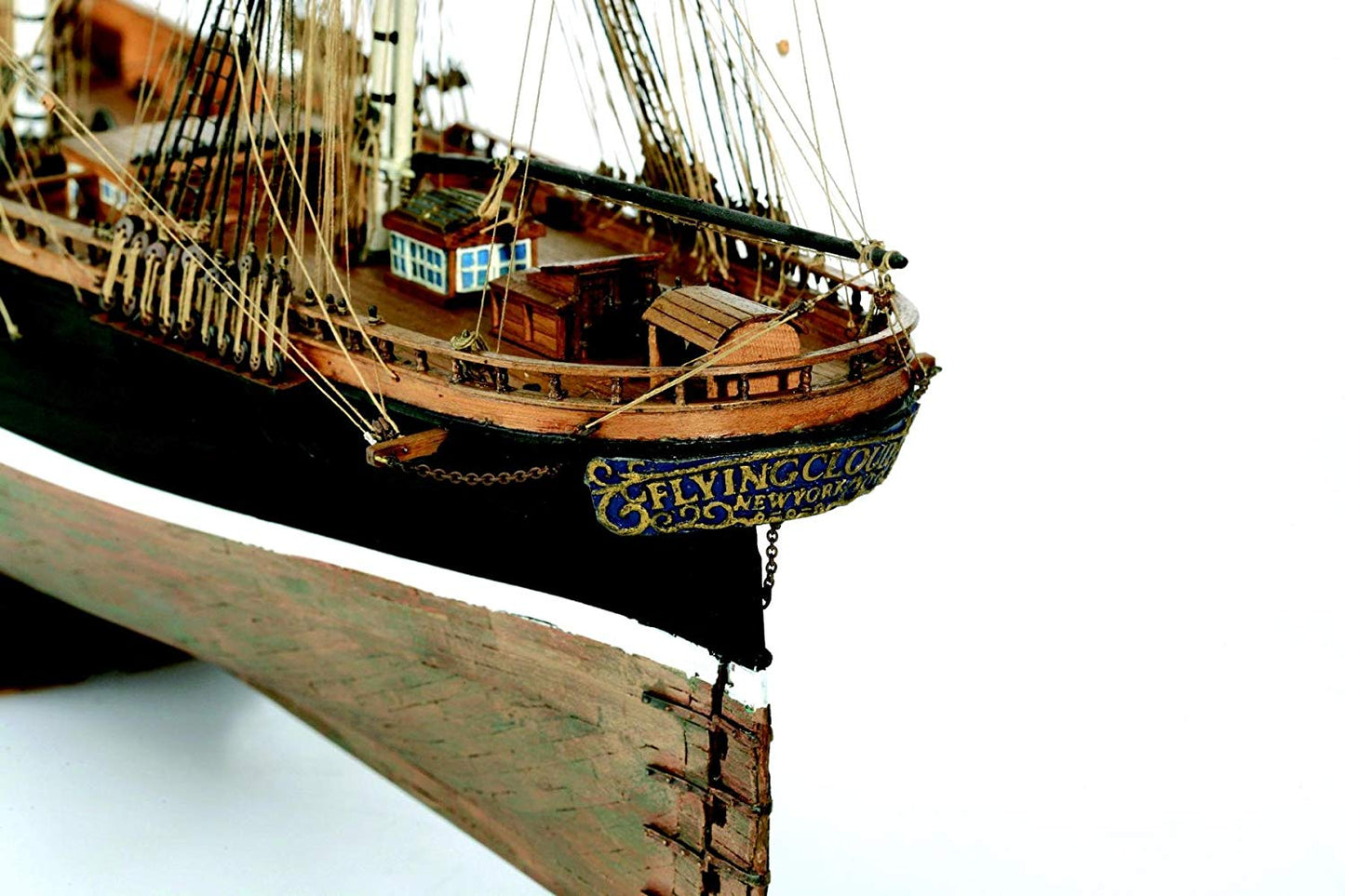 Dusek-Mamoli - Mamoli MV41 Flying Cloud Model Ship Kit - American Clipper Ship 1851 - Scale 1/96 - Length 37 in - Height 24 in