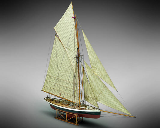 Dusek-Mamoli - Mamoli MV43 Puritan Model Ship Kit - Coppa America 1885 - Scale 1/50 - Length 34.7 in - Height 36.8 in