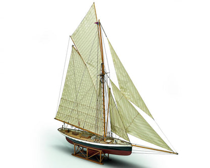 Dusek-Mamoli - Mamoli MV43 Puritan Model Ship Kit - Coppa America 1885 - Scale 1/50 - Length 34.7 in - Height 36.8 in