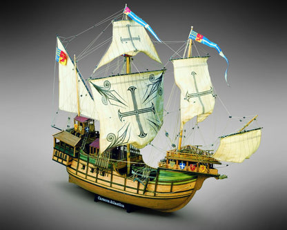 Dusek-Mamoli - Mamoli MV21 Sao Miguel Caracca Atlantica Model Ship Kit - Scale 1/54 - Length 33.2 in - Height 24.8 in