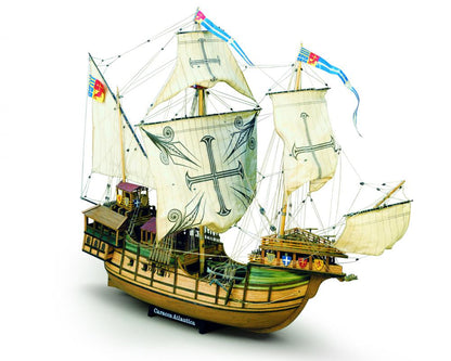 Dusek-Mamoli - Mamoli MV21 Sao Miguel Caracca Atlantica Model Ship Kit - Scale 1/54 - Length 33.2 in - Height 24.8 in