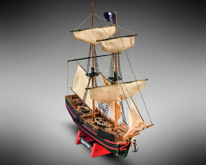 Dusek-Mamoli - Mamoli MM05 - Captain Morgan - Pre-Carved Wooden Hull Ship Model Kit - Scale 1/135 Length 300mm (12")