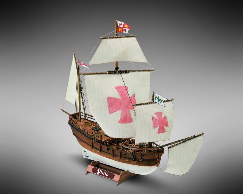 Dusek-Mamoli - Mamoli MM15 - Pinta - Pre-Carved Wooden Hull Ship Model Kit - Scale 1/106 Length 300mm (12'')