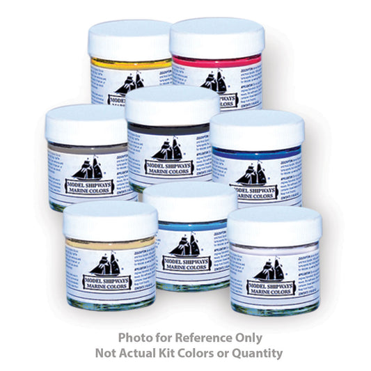 Model Shipways Norweigan Sailing Pram Acrylic Paint Set, 4 X 1 OZ. Bottles