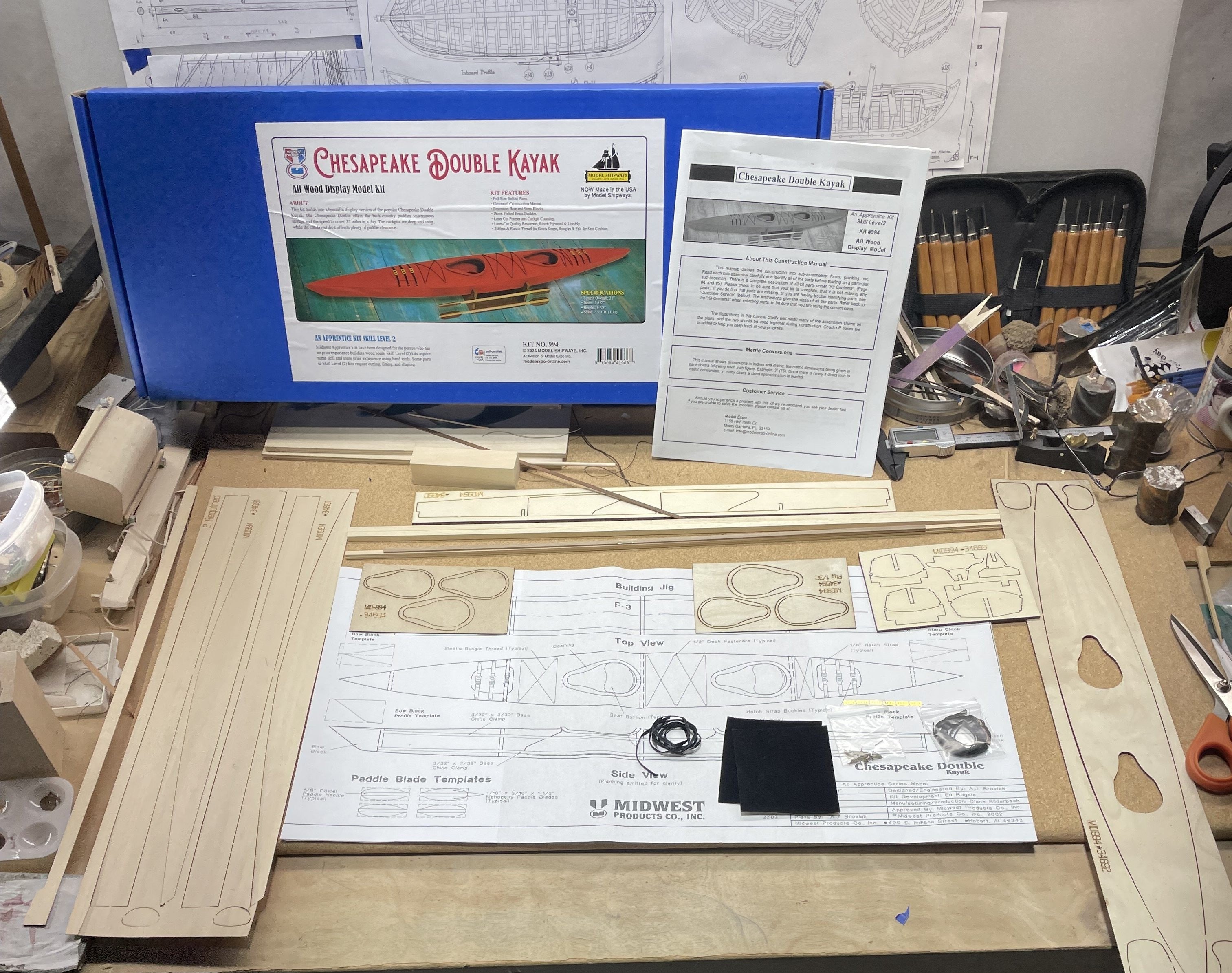 Midwest - Chesapeake Double Kayak 1:12 – Model Expo Online
