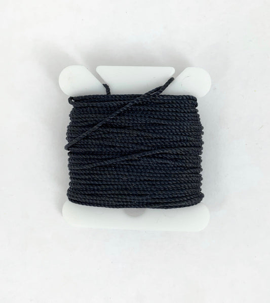 Model Expo - .06" x 5yds (@1.5mm x 4.57m ) Black Bead Cord Jewelry Nylon