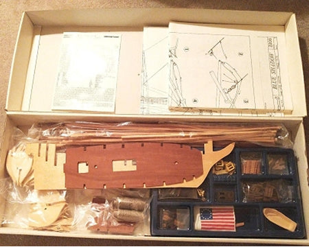 Dusek-Mamoli - Mamoli MV22 - Blue Shadow - Wood Plank-On-Bulkhead Model Ship Kit - Scale 1/64 - Length 695 MM (28")