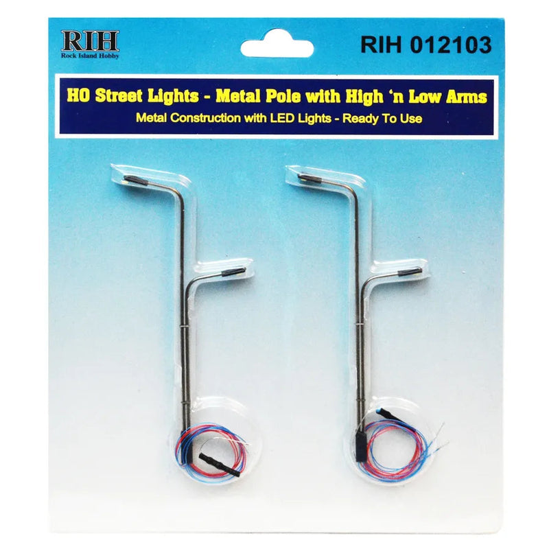 Rock Island - HO Street Light High and Low Arms