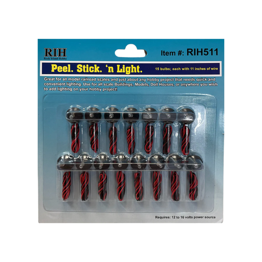 Rock Island - Peel N Stick N Light Bulb 15pk
