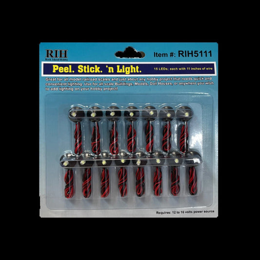 Rock Island - Peel N Stick N Light LED 15pk