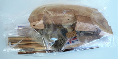 Corel - SM103 Mayflower - Solid Carved Wood Hull Kit - Scale 1:140 - Length 13-1/4"